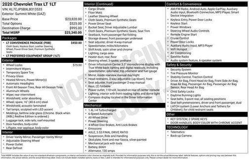 2020 Chevrolet Trax LT