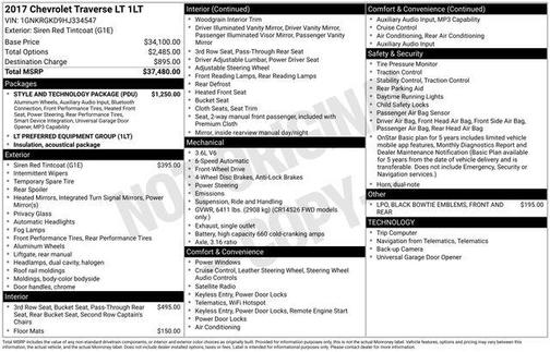 2017 Chevrolet Traverse 1LT