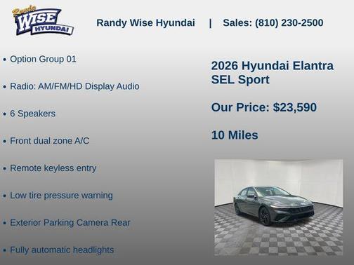 Ecotronic Gray 2026 Hyundai ELANTRA Sport