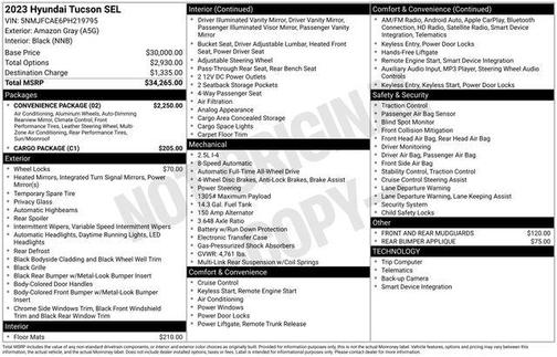 2023 Hyundai TUCSON SEL