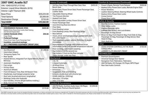 2007 GMC Acadia SLT1