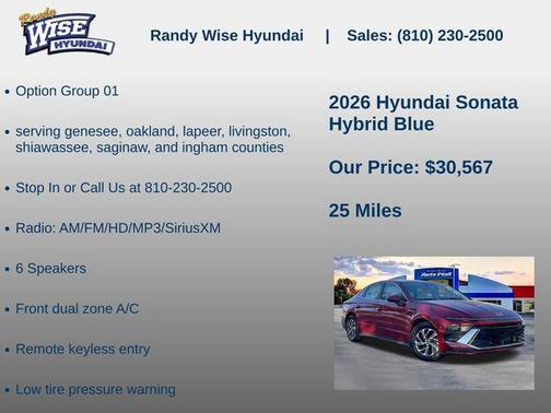 2026 Hyundai SONATA Hybrid Base
