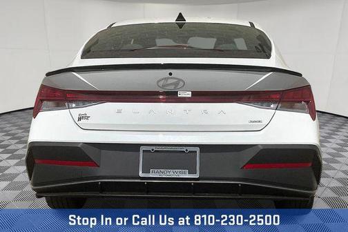 Serenity White 2025 Hyundai ELANTRA HEV SEL Sport