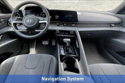 Serenity White 2025 Hyundai ELANTRA HEV SEL Sport