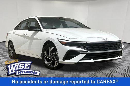 Serenity White 2025 Hyundai ELANTRA HEV SEL Sport