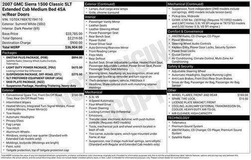 2007 GMC Sierra 1500 SLT Extended Cab