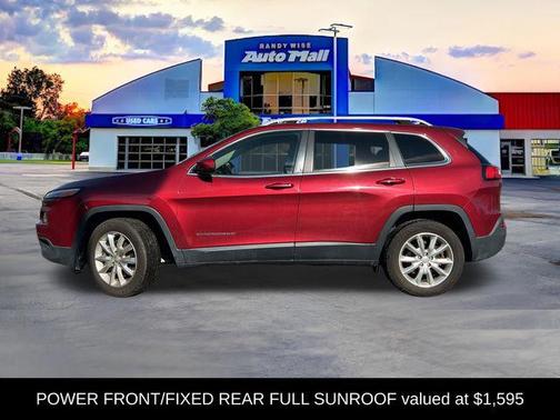 Deep Cherry Red Crystal Pearlcoat 2016 Jeep Cherokee Limited