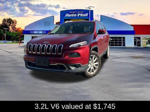 Deep Cherry Red Crystal Pearlcoat 2016 Jeep Cherokee Limited