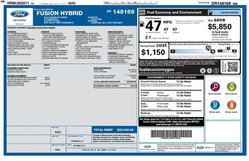 2013 Ford Fusion Hybrid SE Hybrid