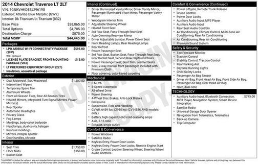 2014 Chevrolet Traverse 2LT