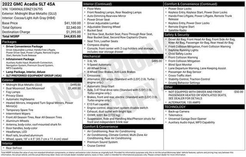 2022 GMC Acadia AWD SLT