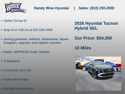 Deep Sea 2026 Hyundai TUCSON Hybrid SEL
