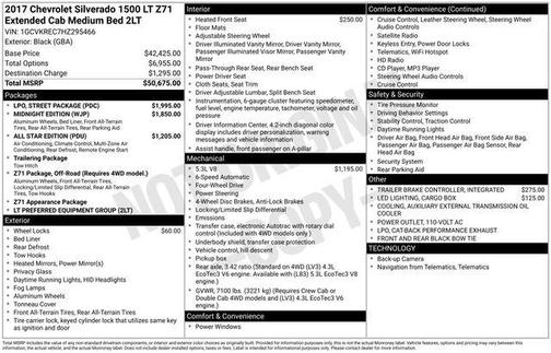 2017 Chevrolet Silverado 1500 2LT