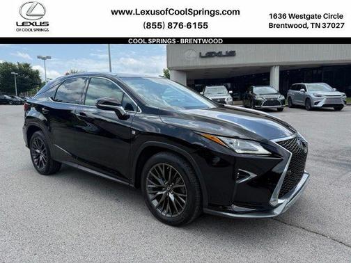 Black 2016 Lexus RX 350 F Sport