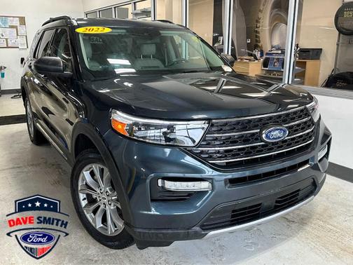 Stone Blue 2022 Ford Explorer XLT