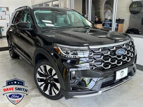 Agate Black Metallic 2026 Ford Explorer Platinum SUV
