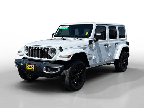 Bright White Clearcoat 2024 Jeep Wrangler 4xe Sahara