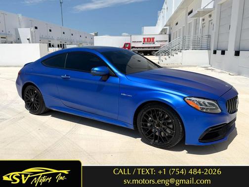 Brilliant Blue Metallic 2020 Mercedes-Benz AMG C 63 C 63 AMG Coupe 2D