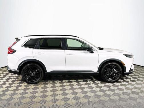Platinum White Pearl 2025 Honda CR-V Hybrid Sport Touring AWD