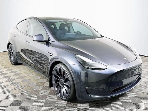 Stealth Grey 2025 Tesla Model Y Performance Dual Motor All-Wheel Drive
