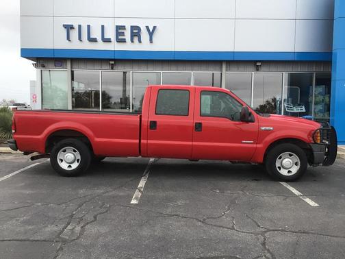 Red 2007 Ford F-250
