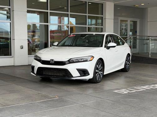 Platinum White Pearl 2023 Honda Civic EX