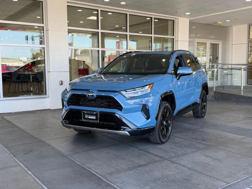 Cavalry Blue 2022 Toyota RAV4 Hybrid SE