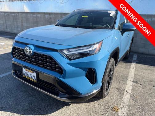 Cavalry Blue 2022 Toyota RAV4 Hybrid SE