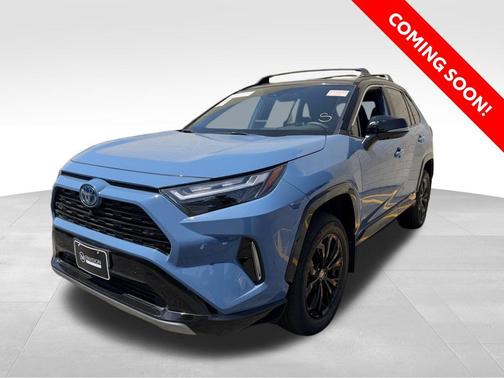 Cavalry Blue/Midnight Black Metallic 2024 Toyota RAV4 Hybrid SE