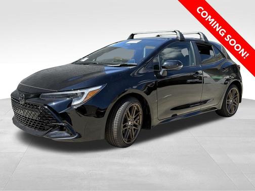 Midnight Black Metallic 2025 Toyota Corolla Hatchback Nightshade Edition