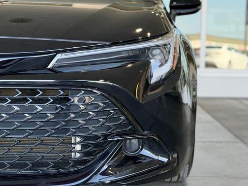 Midnight Black Metallic 2025 Toyota Corolla Hatchback Nightshade Edition