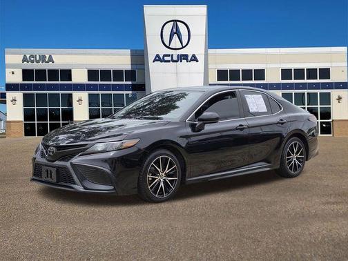 Midnight Black Metallic 2021 Toyota Camry SE