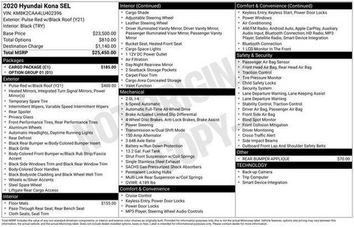 2020 Hyundai KONA SEL