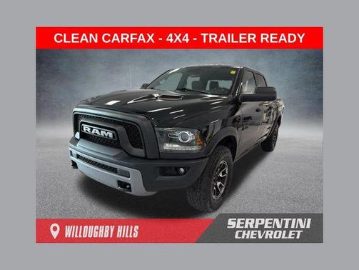 Brilliant Black Crystal Pearl 2018 RAM 1500 Rebel