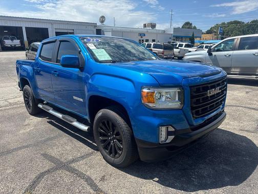 Dynamic Blue Metallic 2022 GMC Canyon Elevation