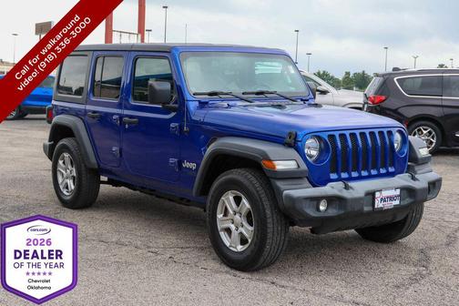Ocean Blue Metallic Clearcoat 2019 Jeep Wrangler Unlimited Sport