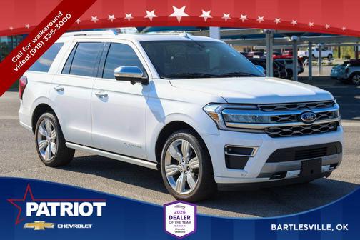 Star White Metallic Tri-Coat 2023 Ford Expedition Platinum