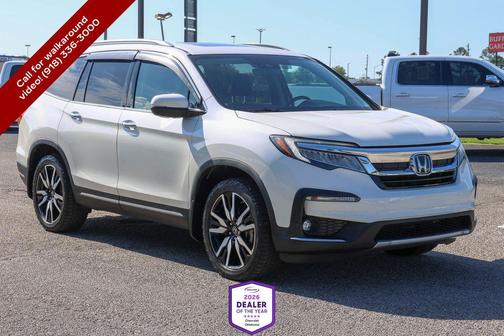 White Diamond Pearl 2019 Honda Pilot Elite