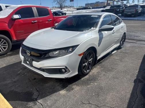 Platinum White Pearl 2019 Honda Civic EX-L