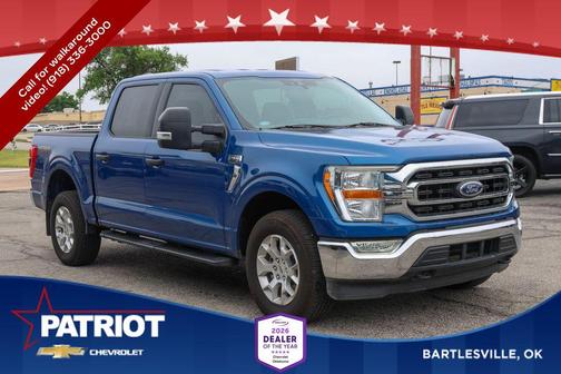 Atlas Blue Metallic 2022 Ford F-150 XLT