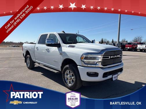 Bright White Clearcoat 2024 RAM 2500 Laramie Crew Cab 4x4 6'4' Box