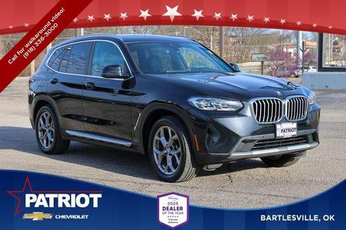 Black Sapphire Metallic 2023 BMW X3 xDrive30i