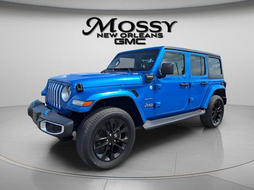 Blue 2023 Jeep Wrangler 4xe Sahara