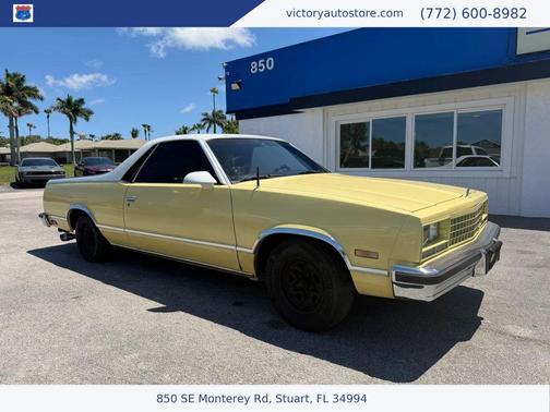 Yellow 1986 Chevrolet El Camino SS