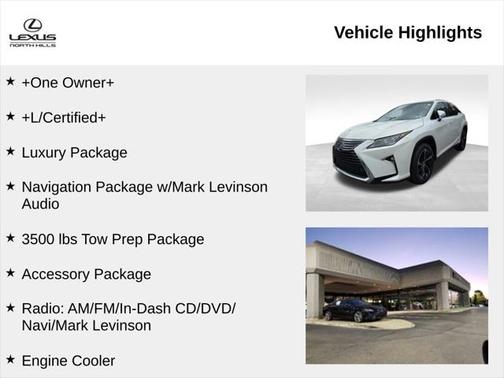 2019 Lexus RX 350 Base