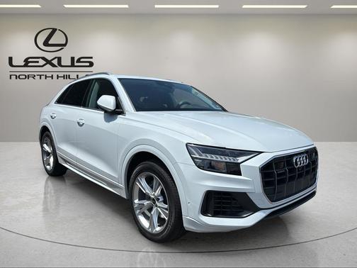 Glacier White 2022 Audi Q8 55 Premium Plus