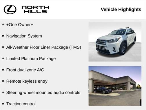 2019 Toyota Highlander Limited Platinum
