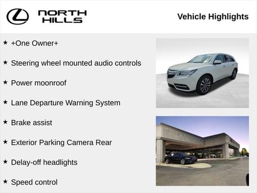 2016 Acura MDX 3.5L AcuraWatch Plus Package