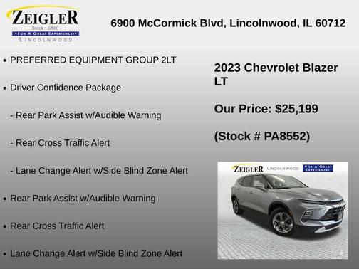 Sterling Metallic 2023 Chevrolet Blazer 2LT