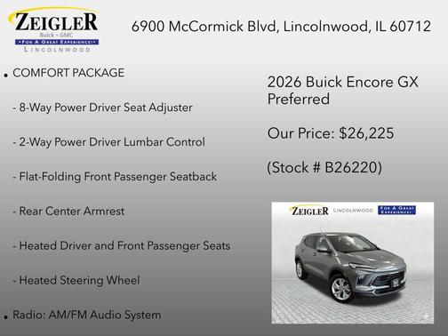 Moonstone Gray Metallic 2026 Buick Encore GX Preferred